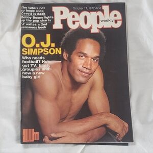 People Weekly Magazine Vintage October 17, 1977 O.J Simpson Cover Dick Cavett